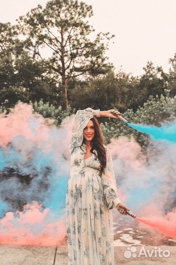 Цветной дым для гендер пати и фотосессий