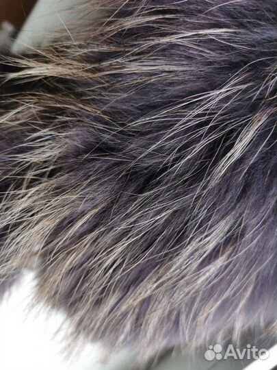 Меховой воротник енот