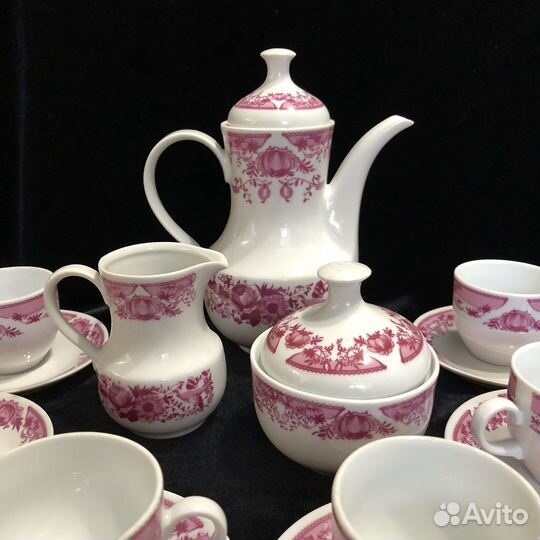 Кофейный сервиз « Розовый сад