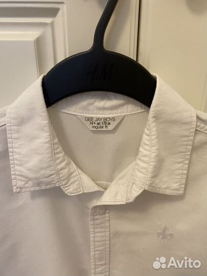 Рубашка белая для мальчика подростка