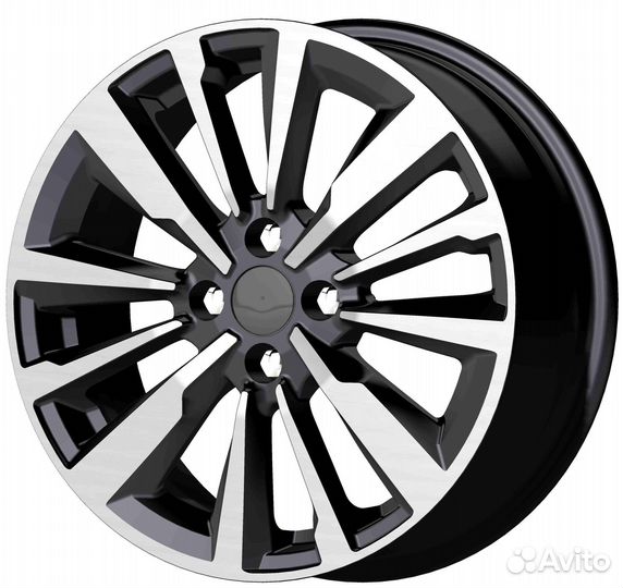 Диск K&K Эрман Алмаз Черный 6,5*16/4*100 d60,1 ет3