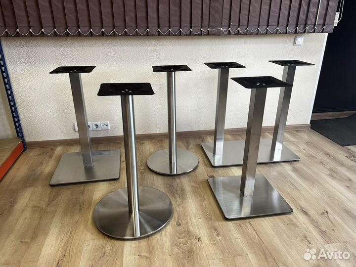 Блестящие подстолья для стола нержавеющая сталь