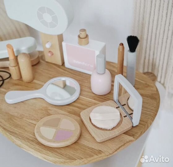 Косметика игрушечная древянный набор
