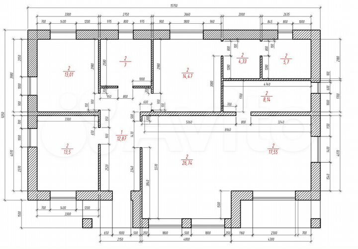 Дом 140 м² на участке 7 сот.