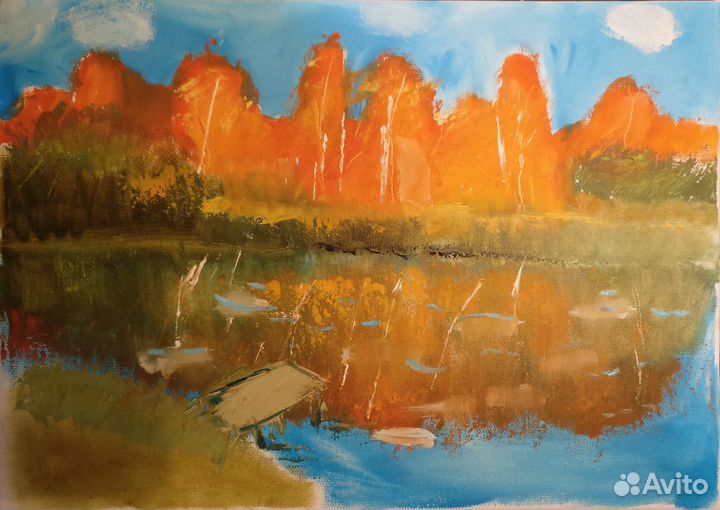 Картина маслом пейзаж