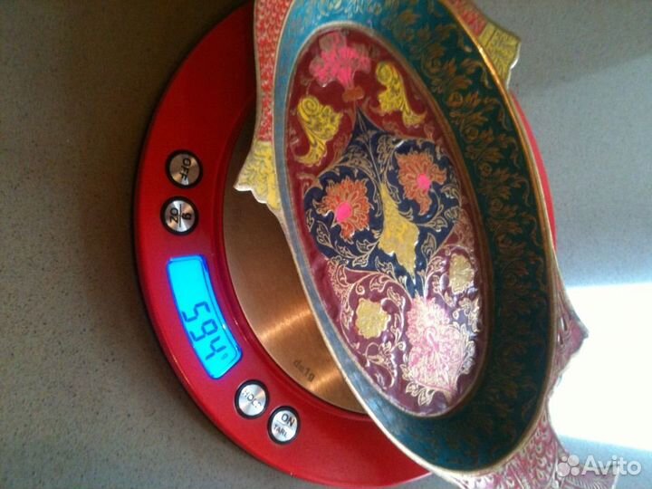 Фруктовница/ блюдо в виде рыбы латунь, Индия