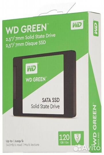 SSD диск WD Green 120гб