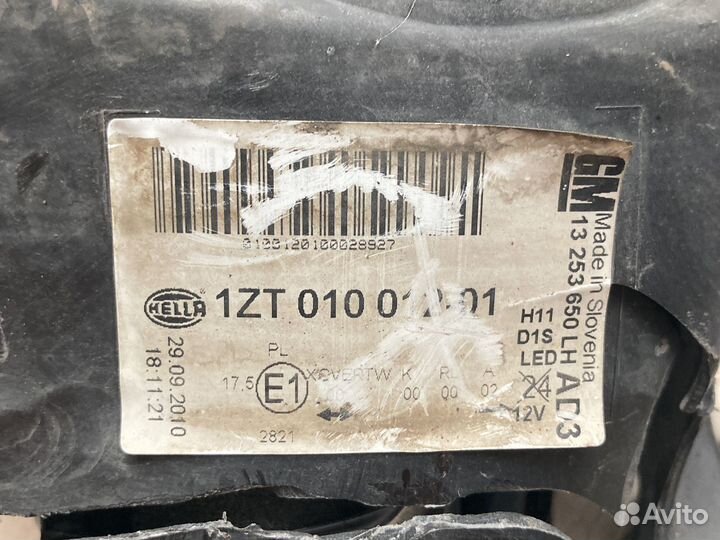 Фара битая для Opel Astra J ксенон адаптивный