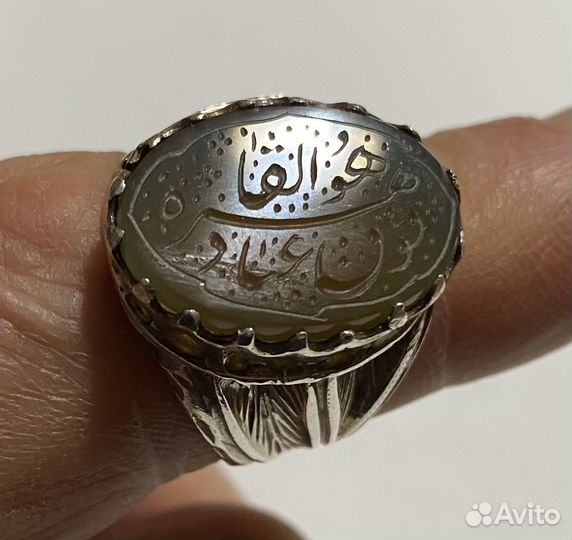 Серебренное кольцо мужское старинный