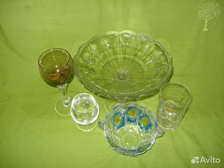 Посуда стеклянная из разных стран
