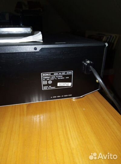 Cd проигрыватель sony CDP-XE 800
