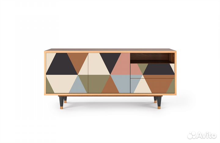 Тв-тумба T7 - Орех - Royal Triangles