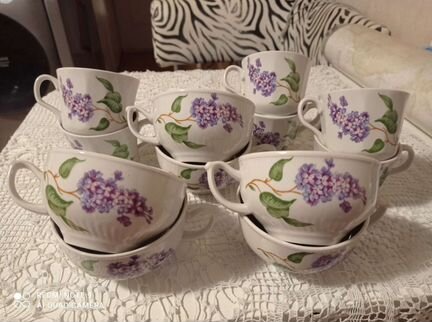 Два сервиза чайный и кофейный СССР