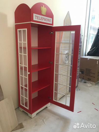 Шкафы домики в детскую. Стенка из шкафов Ш-7