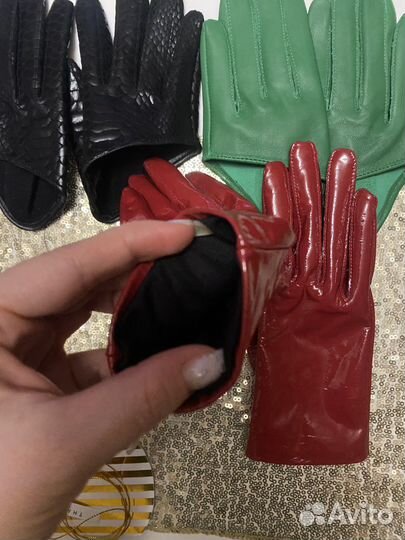 Перчатки женские натуральная кожа новые