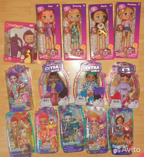 Куклы Барби Экстра мини, Boxy Girls,Enchantimals