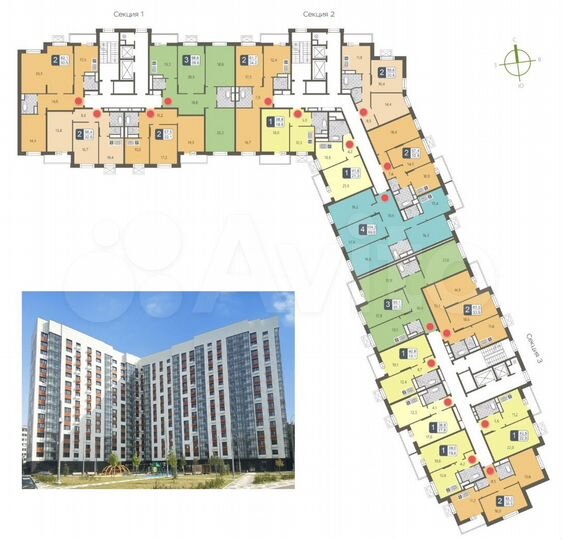 2-к. квартира, 84 м², 4/15 эт.