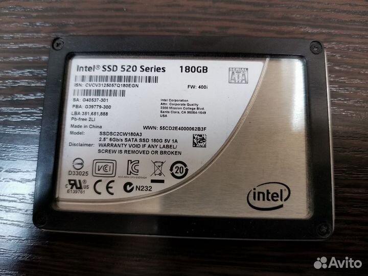 Intel on sale 520 180gb