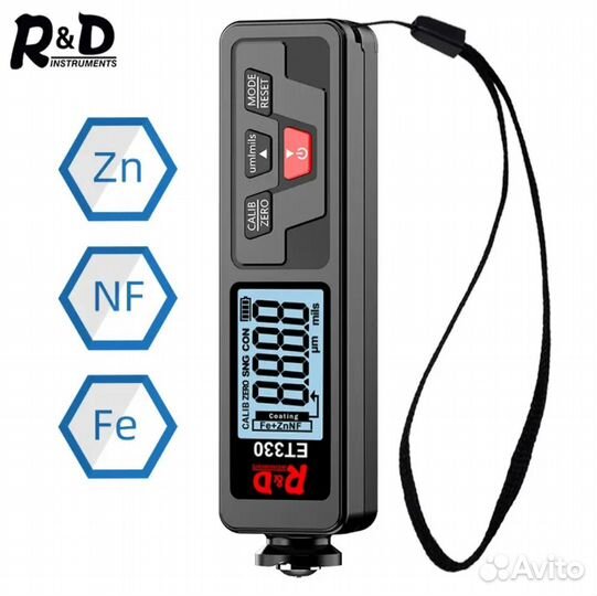 Толщиномер профессиональный R&D ET330 Fe/NFe/Fe+Zn