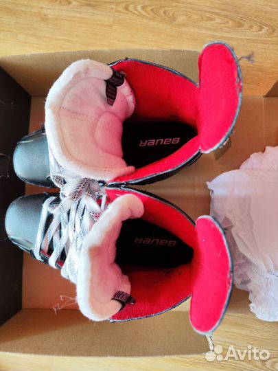 Коньки bauer vapor Х 500 + щитки в подарок