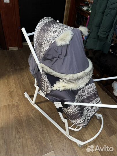 Детские санки коляска бу