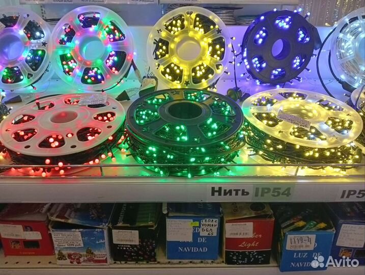 Гирлянды нити led