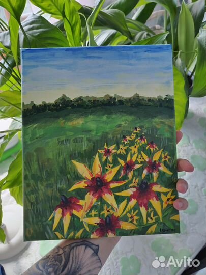 Картина акрилом на холсте