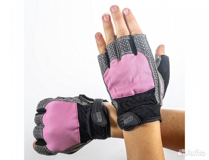 Перчатки для фитнеса сетка JF-S3 Pink