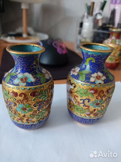 Китайские вазочки клуазоне