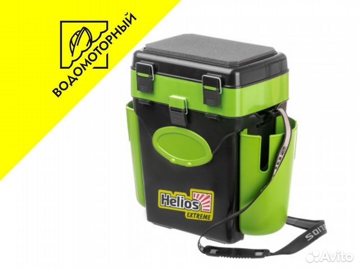 Зимний рыболовный ящик FishBox 10л зеленый Helios