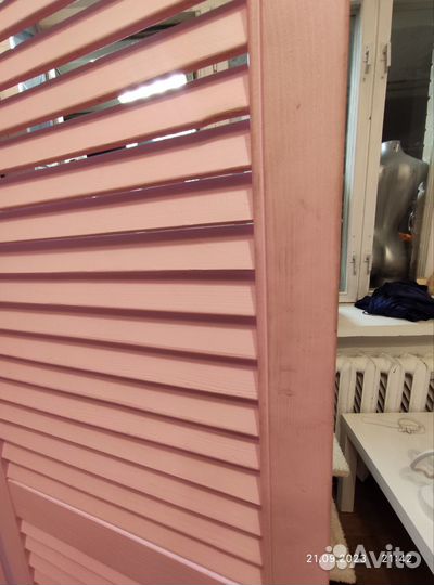 Ширма перегородка бу деревянная 3 секции