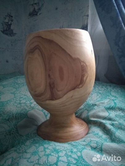 Кубок, ваза деревянная