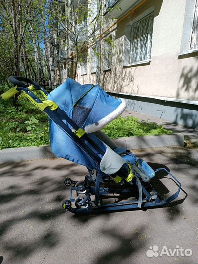Коляска санки 