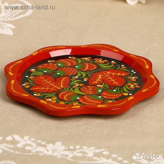 Тарелка «Малышка», 14140,5 см. хохлома