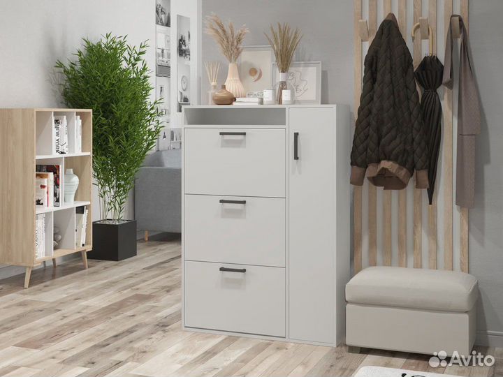 Обувница закрытая белая