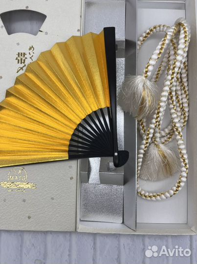 Набор пояс и веер Япония