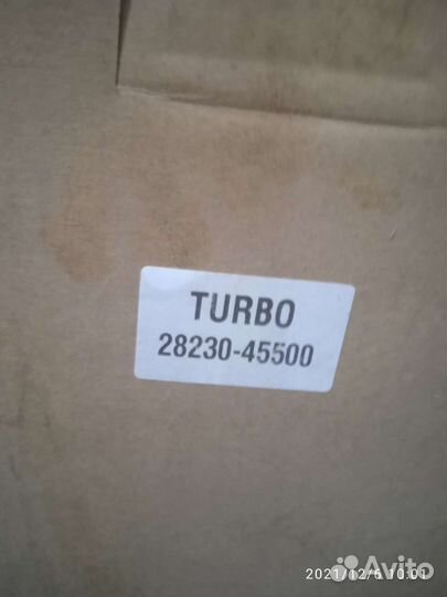 Турбина хундай HD-78, двигатель D4DD