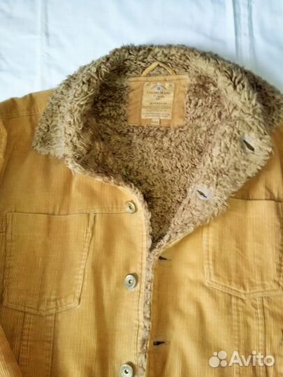 Куртка вельветовая с искусственным мехом