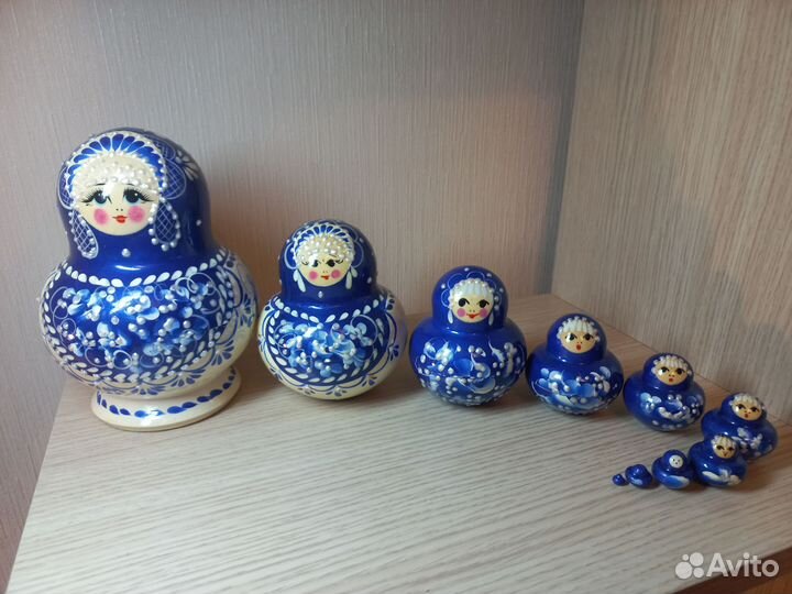 Матрешка Гжель