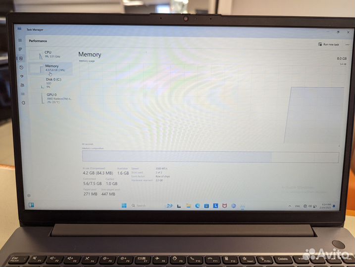 Ноутбук Lenovo; Ryzen 3 7320, Radeon 610M, 8 Гб, 5