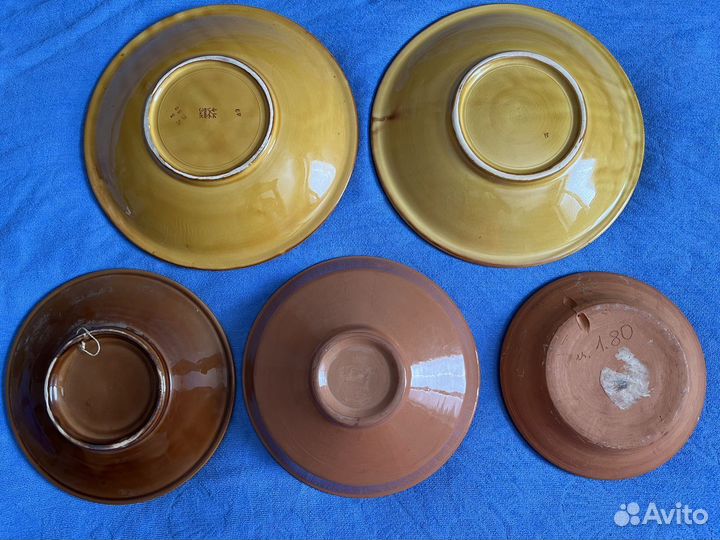 Редкие тарелки, блюдо с клеймом, времен СССР