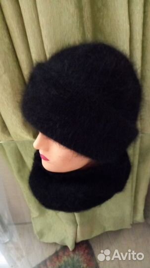 Шапка бинни из пуха норки