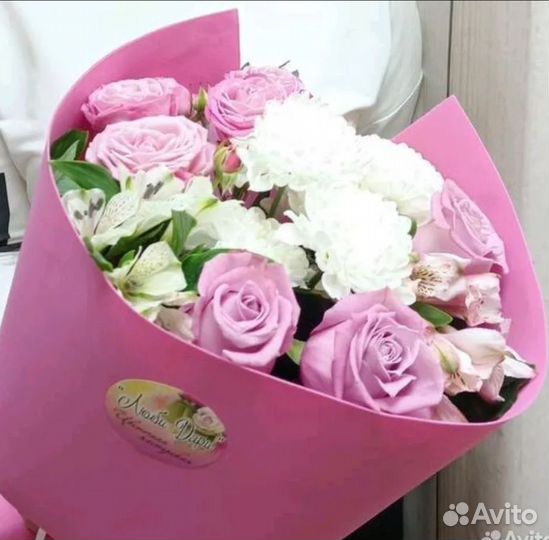 Букет из Хризантем с розами с доставкой