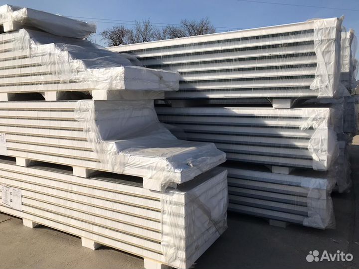 Стеновые и кровельные сэндвич-панели 100 мм ГОСТ 74