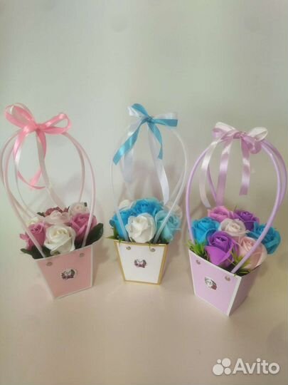 Сумочки из мыльных роз