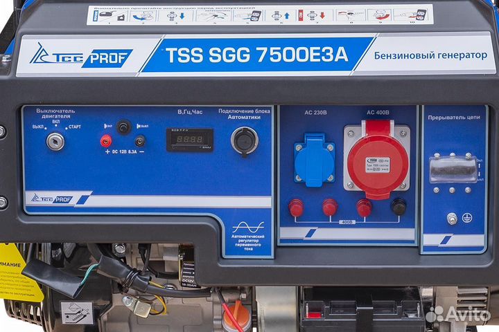 Генератор бензиновый 7,5 кВт TSS SGG 7500Е3A