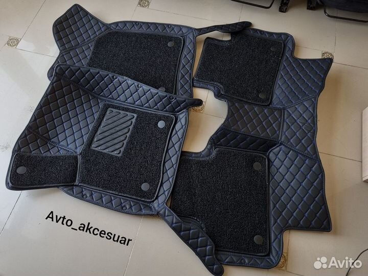 3д Коврики Лада Веста - Ларгус - Гранта с синей