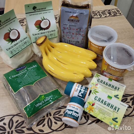 Aroy-D Кокосовая стружка Паста соевая IKEA Корица