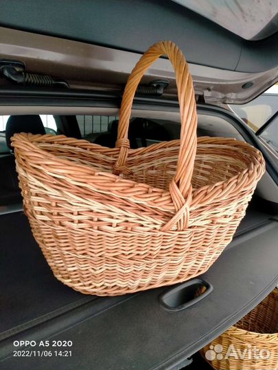 Корзина плетеная для грибов