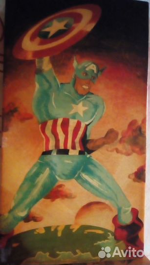 Картина на дереве ручная работа 1977-1979 гг